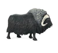 Tori Toy - Figure de bœuf en PVC solide | Animaux de ferme sauvages | Modèle de yak de buffle de musquée | Cadeaux éducatifs pour la décoration de gâteaux de fête | pédagogique pour la