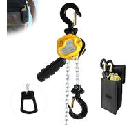 Toriexon Palan à chaîne manuel à levier de 250 kg, mini extracteur de chaîne de 1/4 tonne, chaîne portable livrée avec 1,5 m, chaîne G80, palan à levier à cliquet avec crochet