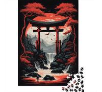 Torii Gate 1 Puzzle Adulte 1000 Pièces, 38x26cm/1000pcs, À Reprendre Facilement Le Lendemain; Pièces Peu Poussiéreuses pour La Table