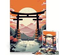 Torii Gate Nature Puzzle 1000 Pièces Adultes Jeu de logique et de Partage Qualité supérieure Cadeau de qualité 38x26cm