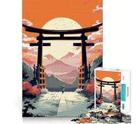 Torii Gate Nature Teenagers Puzzle 1000 Pièces Défi Cérébral Jouet Amusant Partagé Découpe Claire Surprise Chaleureuse 38x52cm