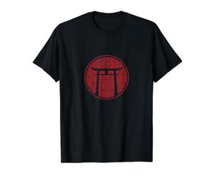 Torii Japonais Entrée à l'inconnu T-Shirt Graphique avec Valeur, Homme, Noir, M