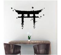 Torii Japonais Porte Sticker Mural Vinyle Decal Culture Japonaise Décor À La Maison Pour Salon Intérieur Desgin Amovible Mural63x42cm