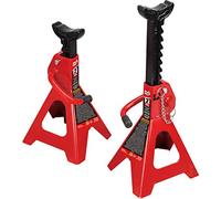 Torin BIG Red T42002A Steel Jack Stands: Double Locking, 2 Ton (4,000 LB) Capacity, Red, 1 Pair