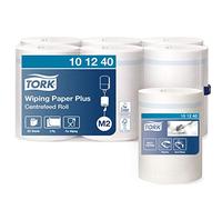 Tork 101240 Papier d’essuyage Advanced - Blanc - 2 plis - lot de 6 rouleaux - 6 x 160 m - 35 x 21,5 cm