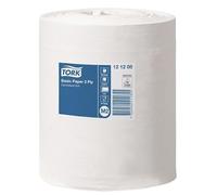 Tork Bobine d'essuyage recy dévidage central grande capacité - 450 feuilles - 121208 - Blanc - Lot de 6 bobines de 121 m