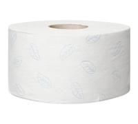 Tork Papier toilette double épaisseur Mini Jumbo doux T2 Premium blanc - 110253 - Lot de 12 rouleaux de 170 m