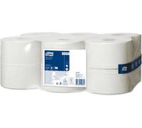 TORK 120161 Papier toilette "Universal Mini Jumbo", blanc, système T2, 1 pli, diamètre 19 cm