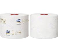 Tork Papier Toilette Rouleau Mid-size extra-doux blanc T6, Premium, 3 plis, 27 rouleaux, 127510