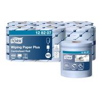Tork 128207 Papier d’essuyage Advanced - Bleu - 2 plis - lot de 6 rouleaux - 6 x 157,7 m