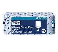 Tork Papier d’essuyage 128207 Advanced – Bleu 2 plis – Lot 6 rouleaux (6 x 157,7 m)