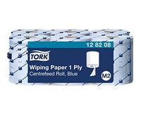 Tork 128208 Papier d’essuyage Advanced - Bleu - 1 pli - lot de 6 rouleaux - 6 x 320 m