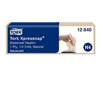 Tork 12840 Serviettes en papier enchevêtrées Advanced Xpressnap N4 - Écologique - lot de 8 paquets - Nature