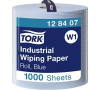 Tork Lingettes nettoyantes 128407 – 3 couches – absorbantes bleues
