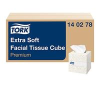 Tork 140278 Mouchoirs boîtes cubiques extra doux Premium - Blanc - 2 plis - 10,4 x 20 cm