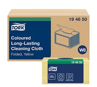 TORK 194650 Chiffon de nettoyage longue durée Jaune (lavette) vendu par paquet de 40 formats