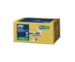 Tork 194650 Chiffon de nettoyage longue durée Premium, compatible avec le système W8 / un pli - 38,5cm x 30cm - 8 x 40 chiffons - Jaune