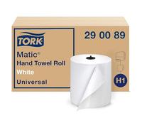 TORK 290089 Advanced simple pli à la main Rouleau de serviette, Blanc (lot de 6)