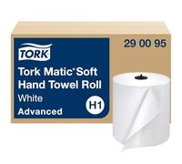 TORK 290095 Advanced doux simple pli à la main Rouleau de serviette, Blanc (lot de 6)