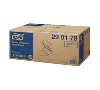 Tork 290179 Lot de 250 serviettes de toilette en zigzag Vert 23 cm