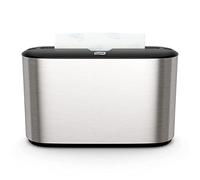 Tork 302030 Xpress Distributeur de serviettes multifonction en plastique, dimensions 20 (H) x 32(L) x 11,5 (P) cm, en acier inoxydable, pour Tork MB550A, MB640, MB540A, H2/H23