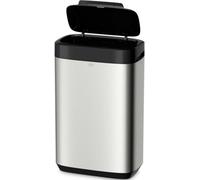Poubelle acier inoxydable et plastique mural ou sol 50 litres Inox