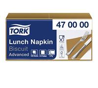 Tork 470000 Serviettes Lunch Advanced texture douce couleur bistre / 3 plis - 33cm x 32,6cm - 10 x 150 serviettes