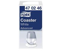 Tork 470246 Dessous de verre Advanced - Blanc - 8 plis - lot de 12 paquets - 3000 dessous - 9 x 9 cm
