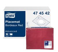 Tork 474542 Sets de Table jetables Advanced, Un pli, 42 x 30 cm, rectangulaire - 1 x 500 Sets - Bordeaux