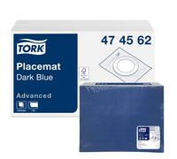 Tork 474562 Sets de Table jetables Advanced, Un pli, 42 x 30 cm, rectangulaire - 1 x 500 Sets - Bleu foncé