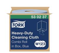 TORK 530237 Chiffon de nettoyage Ultra Résistant Bobine Bleu W1/W2/W3, vendu à l'unité
