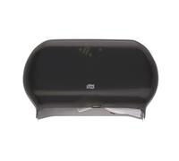 TORK 56tr Twin Jumbo Distributeur de Papier de Soie de Bain, 22,9 cm, Plastique, 30 cm Hauteur X 49 cm de Large x 14 cm de Profondeur, fumée, pour Une Utilisation avec Tj0922 a Tork, Pack, Smoke, 1