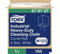 Tork Lingettes nettoyantes 570137 – 1 couche, extra-résistant, compatible W1/W2, blanc