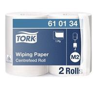Tork Papier d'essuyage bobine à dévidage central M2, 2 x 275 m, 24,5 cm, Blanc, 610134