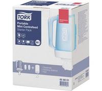 Tork 65 80 01 Distributeur de papier-toilettes en rouleau Turquoise, Blanc Blanc G