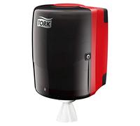 TORK 653008 Distributeur Maxi à Dévidage Central Rouge/Noir W2, vendu à l'unité