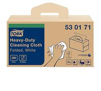 Tork Chiffon de nettoyage ultra-résistant blanc W7, Handy Box, 1 x 200 chiffons, 530171