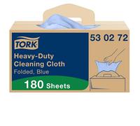Tork Chiffon W7 ultra-résistant bleu – distribution feuille-à-feuille – Paquet 180 chiffons