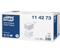 Tork Colis 30 Paquets Papier Toilette Premium Doux 2 Plis 252 Feuilles, Format 11 X 19 Cm Blanc