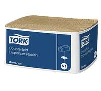 Tork Counterfold Serviette de table distributrice, Nature, 24 x 300 serviettes, 478094