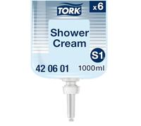 Tork Crème de douche liquide S1, parfum unisexe, 6 x 1000 ml, 420601