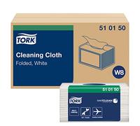 Tork D8237 Multipurpose Cloth, 320mm x 385mm, Blanc, Pack of 8