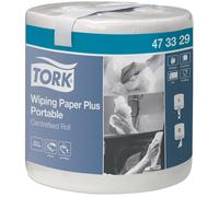 Tork Essuie-tout double épaisseur absorbant Plus M2 blanc à dévidage central - 473329 - Bobine de 80 m