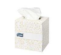 Tork 140278 Mouchoirs boîtes cubiques extra doux Premium - Blanc - 2 plis - 10,4 x 20 cm