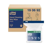 Tork Lingettes nettoyantes 190692 Recharge pour distributeur, 1 couche, 4 x 58 blanc