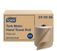 Tork Matic Advanced Lot de 6 rouleaux de papier essuie-mains H1, essuie-mains en papier 290089, 100% fibre recyclée, haute capacité 1 pli, naturel