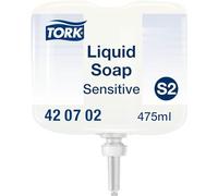 Tork mini Savon liquide Mains, 420702 | Peaux sensibles S2, testé dermatologiquement, 475 ml