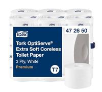 TORK Papier toilette T7-System Hülsenloses Toilettenpapier 3-lag T7 472650 Nombre de couches: 3 couches 18 pc(s)