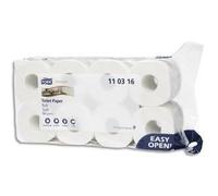 Tork Papier toilette rouleau T4 Traditionnel – Premium, doux blanc, 3 plis, 8 x 27,5 m (110316)