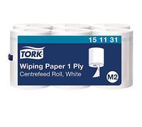 Tork Papier d'essuyage à dévidage central M2 151131 – blanc absorbant, 6 bobines (6×275 m)